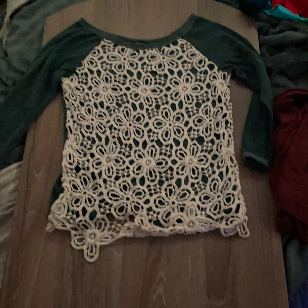 Knitted front shirt
